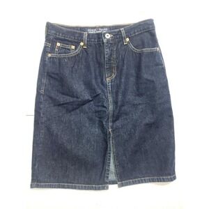 Guess Jeans Skirt Women Size 30 Blue Button Pockets Original Design Authentic